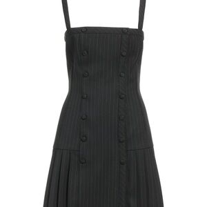 Giovanni Bedin Black Pinstripe Corset Dress – IT 40 / US 4 (fits like 2) – NWT